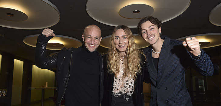 Peyman Amin, Verena Ofarim, Nik Mosch/ „Jürgen Höllers Power-Days“ in der Olympiahalle in München am 01.12.2024 / Foto: BrauerPhotos / Goran Nitschke 